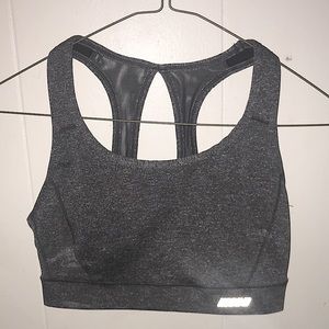 Grey sports bra